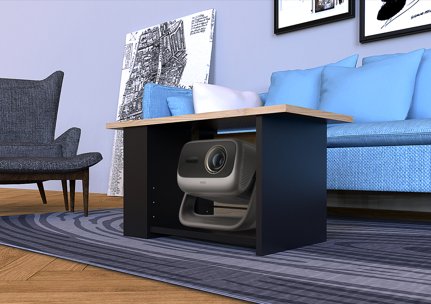 プロジェクター収納テーブル(オープンタイプ)