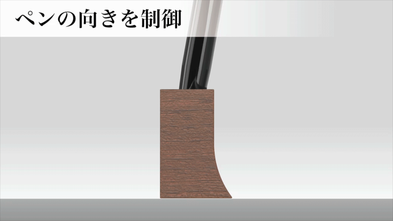 NFCタグ内蔵 天然木×カーボン配合素材ペンスタンド(納期2週間)