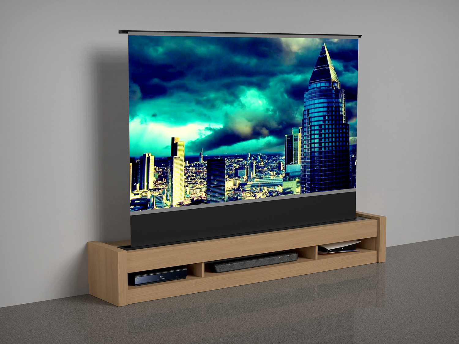 電動スクリーン収納テレビボード – NINJA PRODUCT 電動スクリーン収納テレビボード – NINJA PRODUCT
