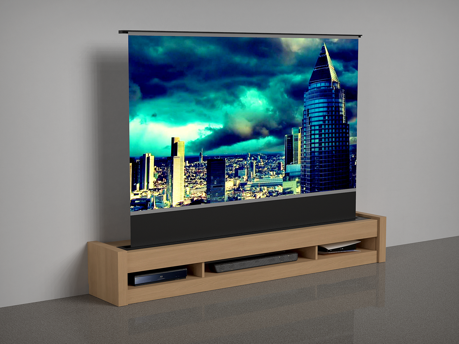 電動スクリーン収納テレビボード – NINJA PRODUCT 電動スクリーン収納テレビボード – NINJA PRODUCT
